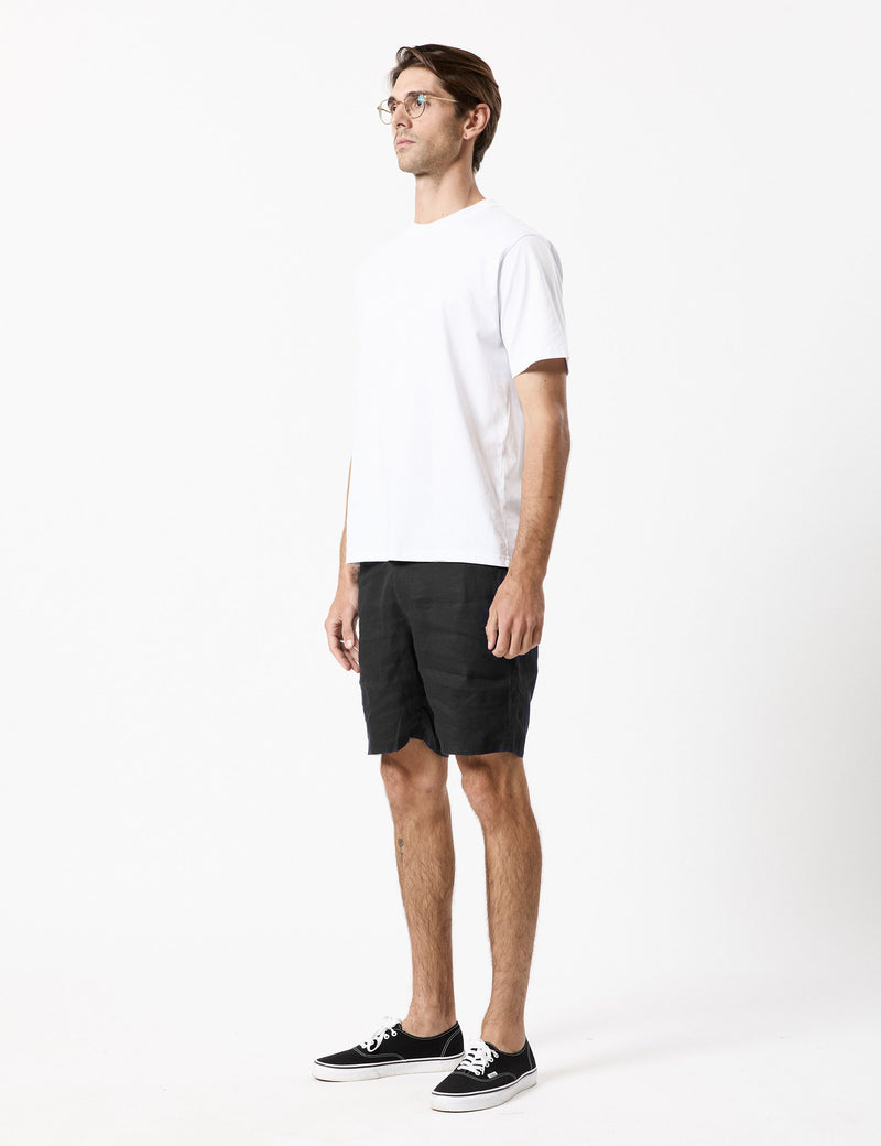 Tanner 3.0 Linen Shorts - Black