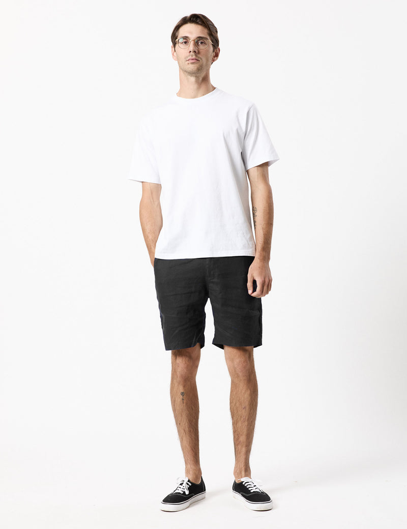 Tanner 3.0 Linen Shorts - Black