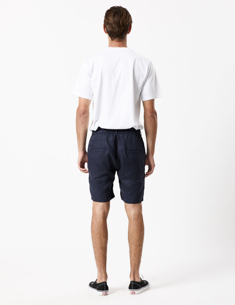 Tanner 3.0 Linen Shorts - Navy