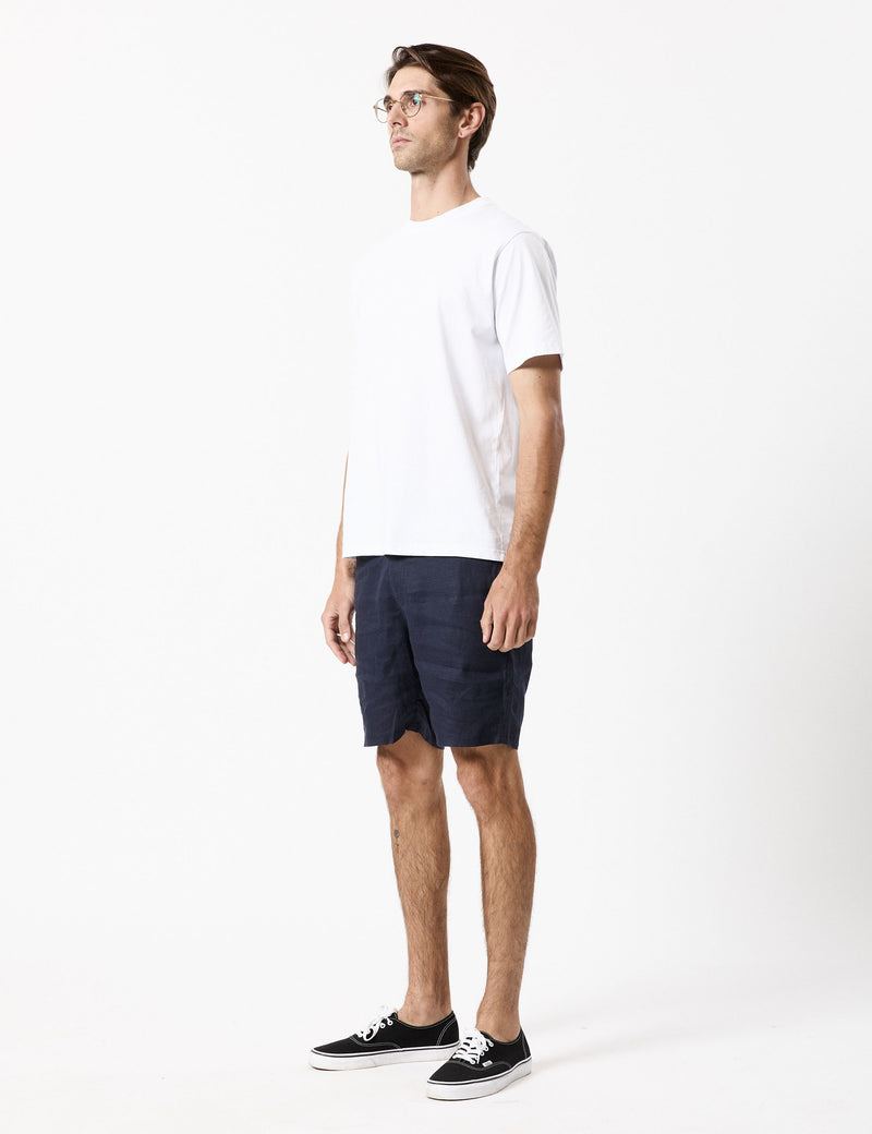 Tanner 3.0 Linen Shorts - Navy