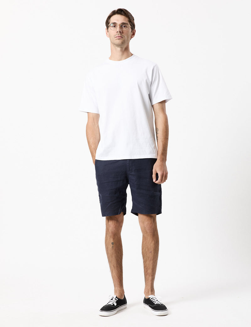 Tanner 3.0 Linen Shorts - Navy