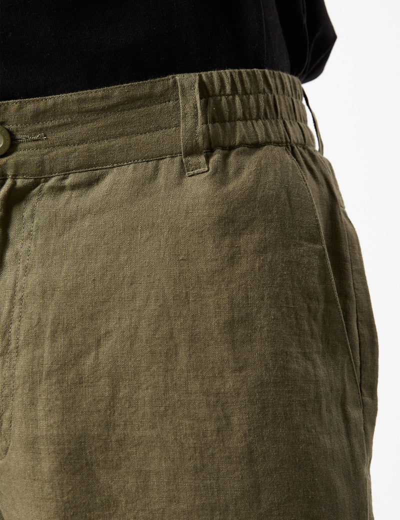 Tanner 3.0 Linen Shorts - Fatigue