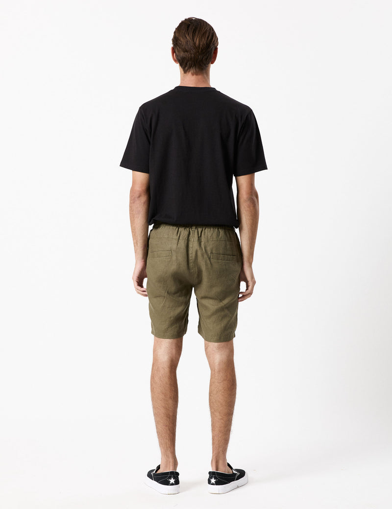 Tanner 3.0 Linen Shorts - Fatigue