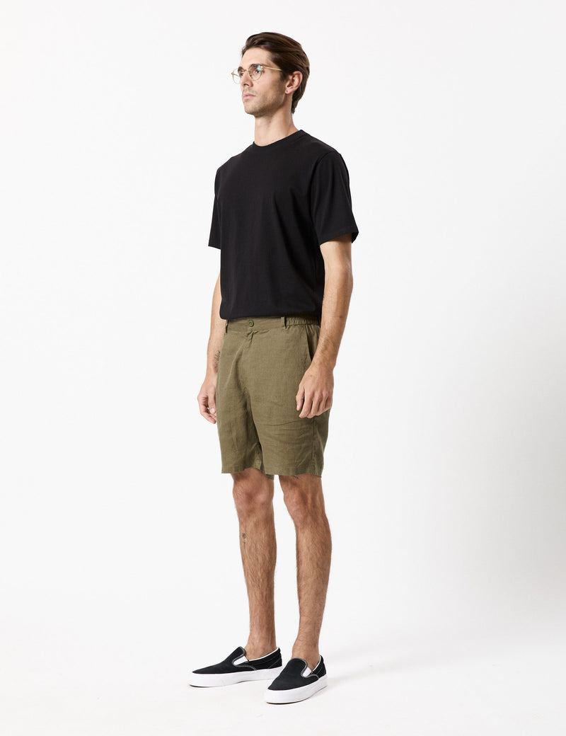 Tanner 3.0 Linen Shorts - Fatigue