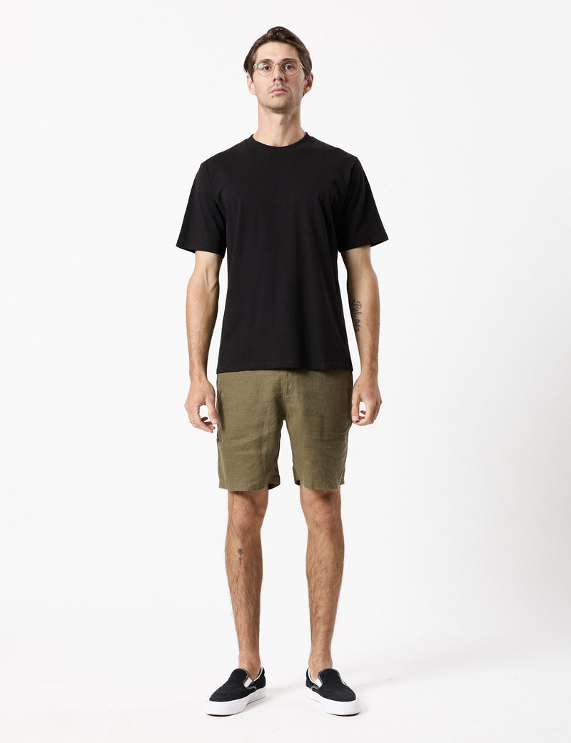 Tanner 3.0 Linen Shorts - Fatigue