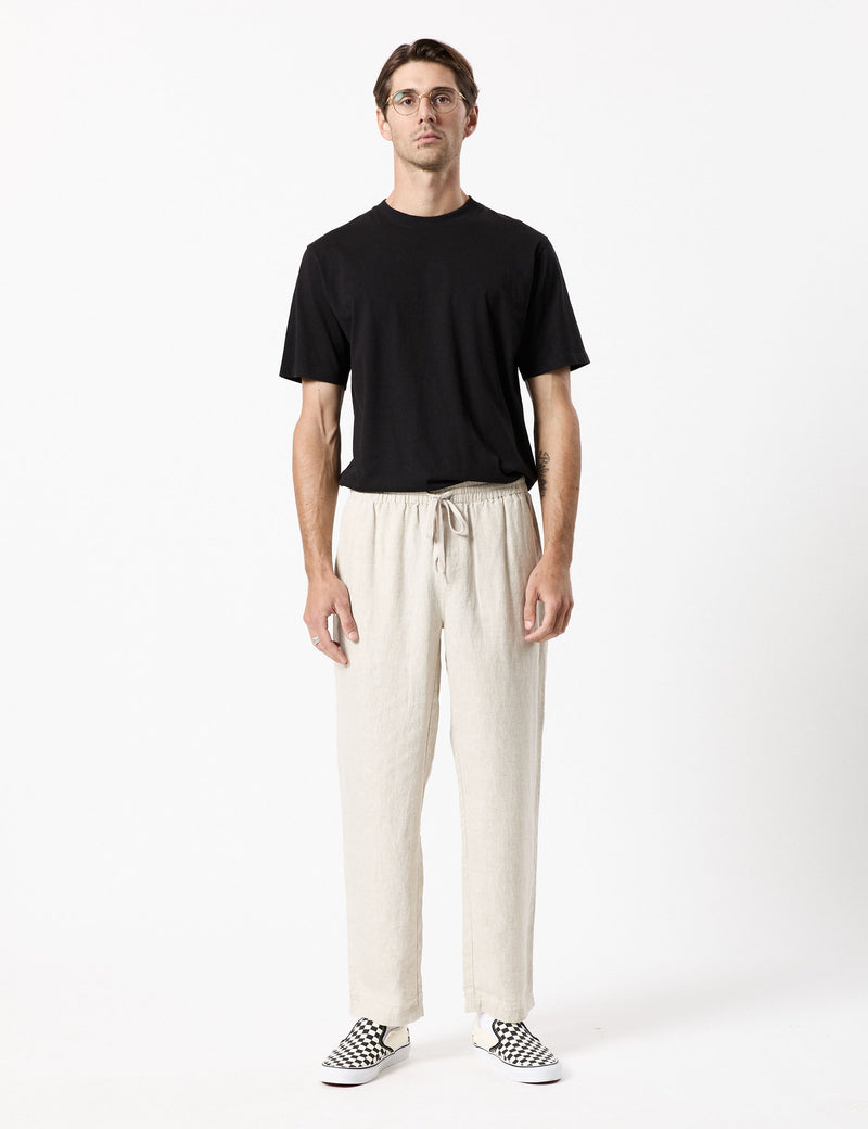 Burbank Linen Pant - Natural