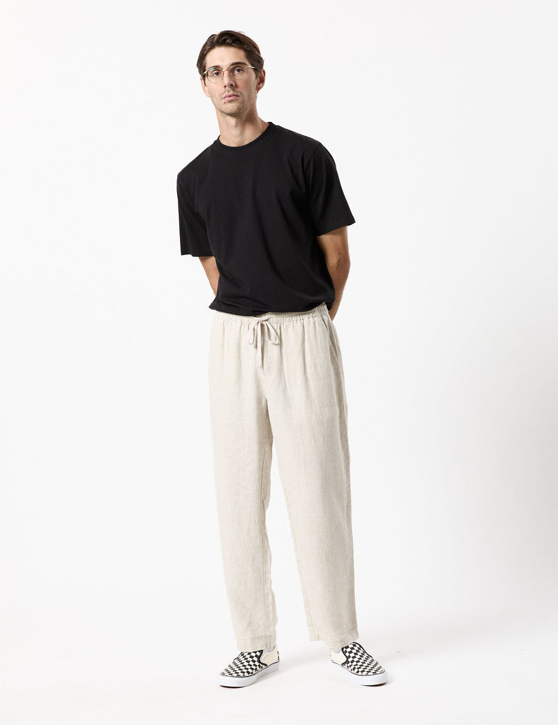 Burbank Linen Pant - Natural