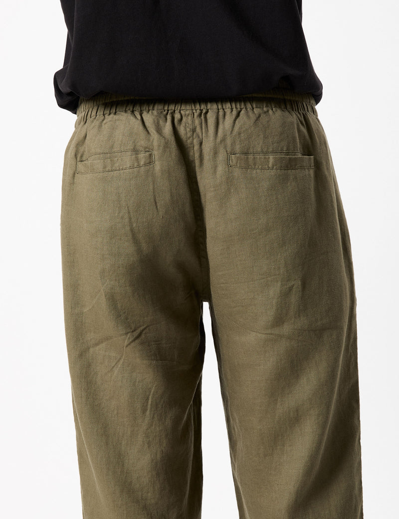 Burbank Linen Pant - Fatigue