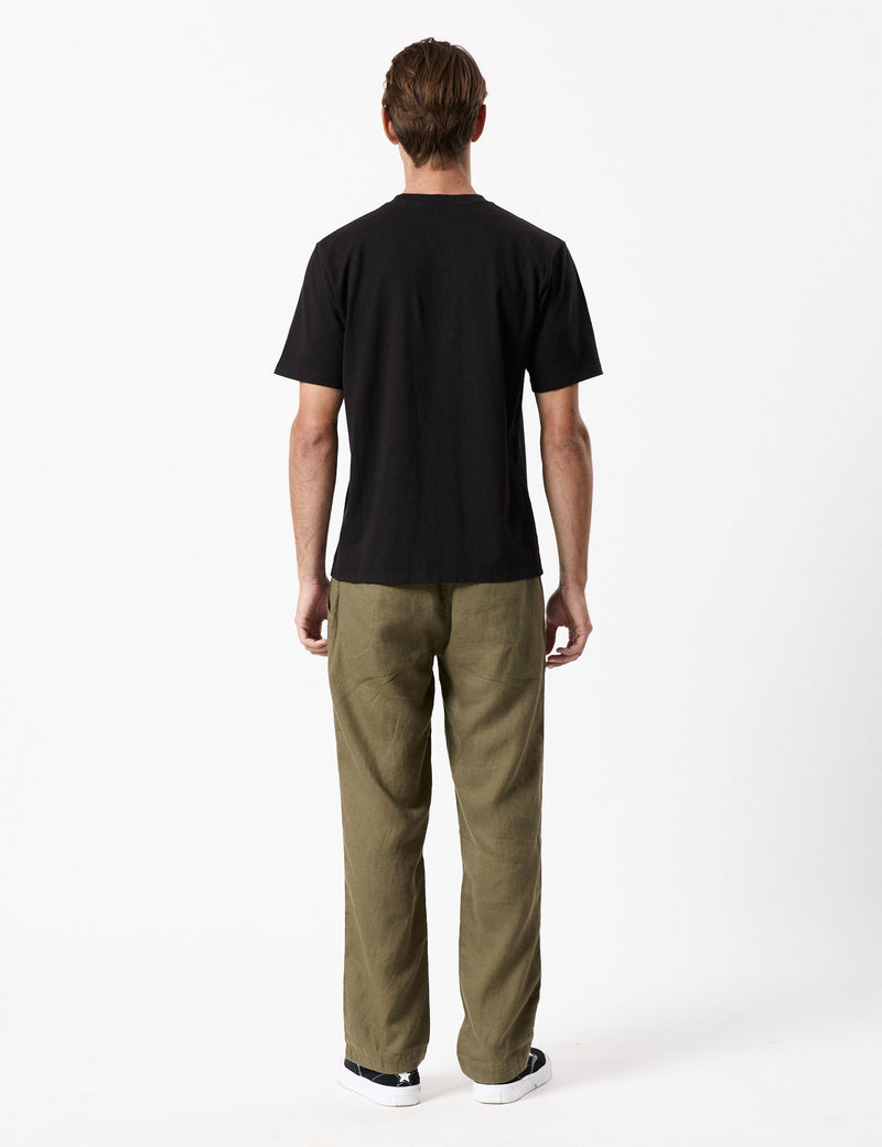 Burbank Linen Pant - Fatigue