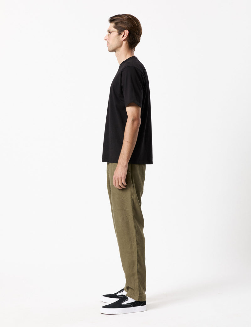 Burbank Linen Pant - Fatigue