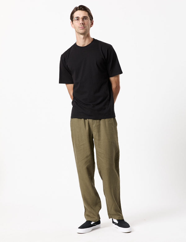 Burbank Linen Pant - Fatigue