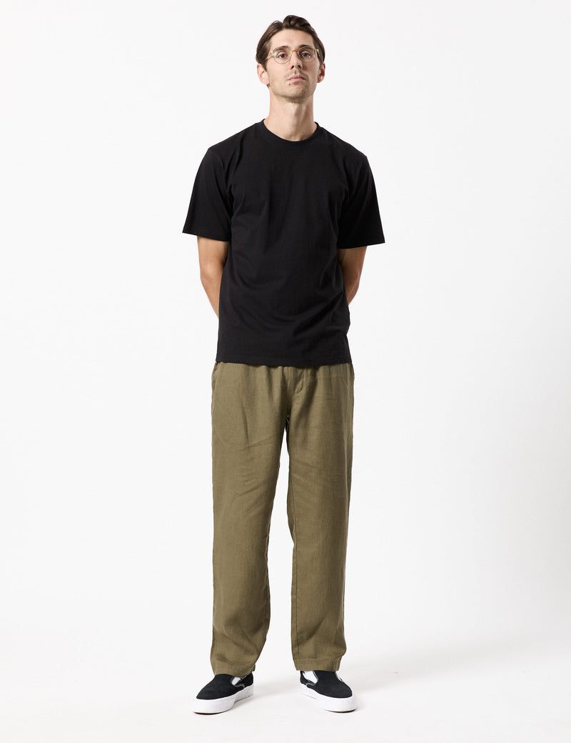 Burbank Linen Pant - Fatigue