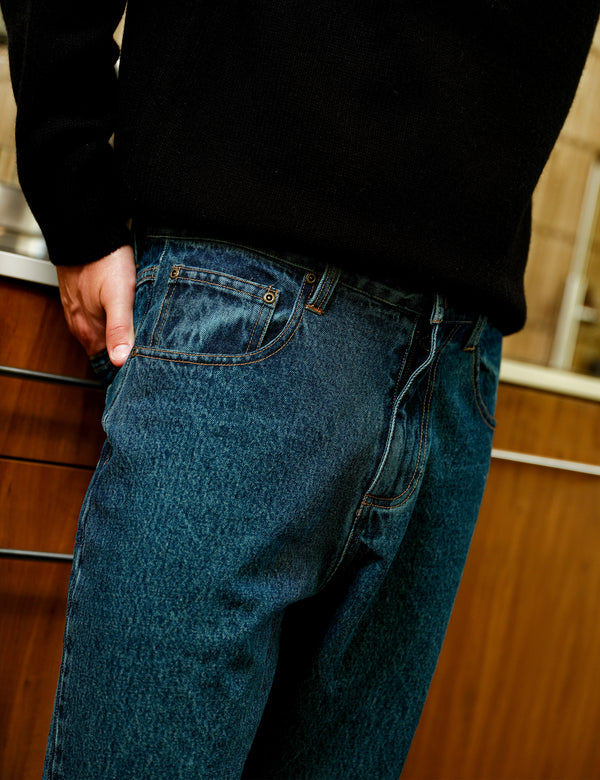 Fresno Loose Fit Denim - Blue Steel