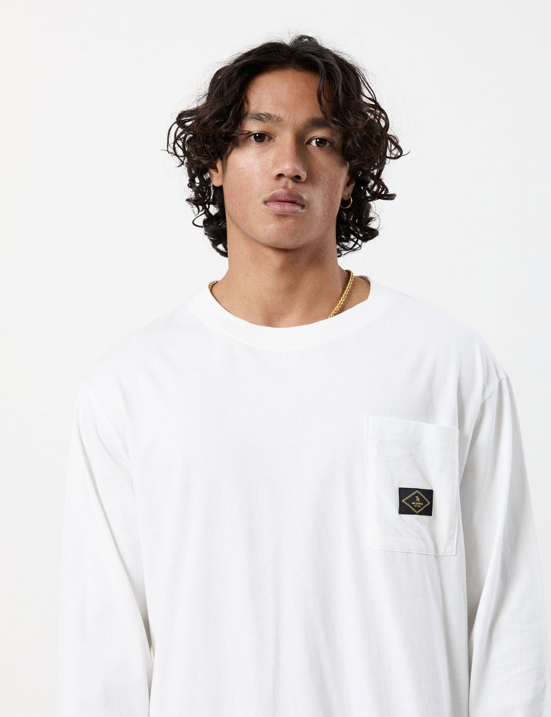 Mondo Longsleeve Patch Tee - White