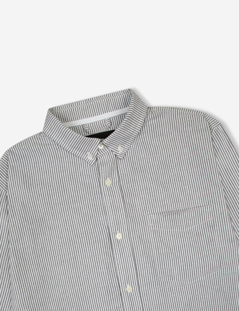 Oxford Long Sleeve Shirt - White Stripe