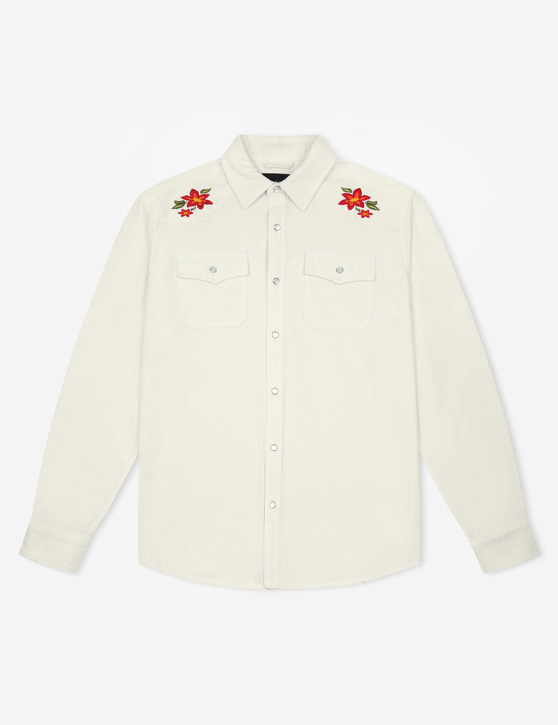 Aster Long Sleeve Shirt - Vintage White