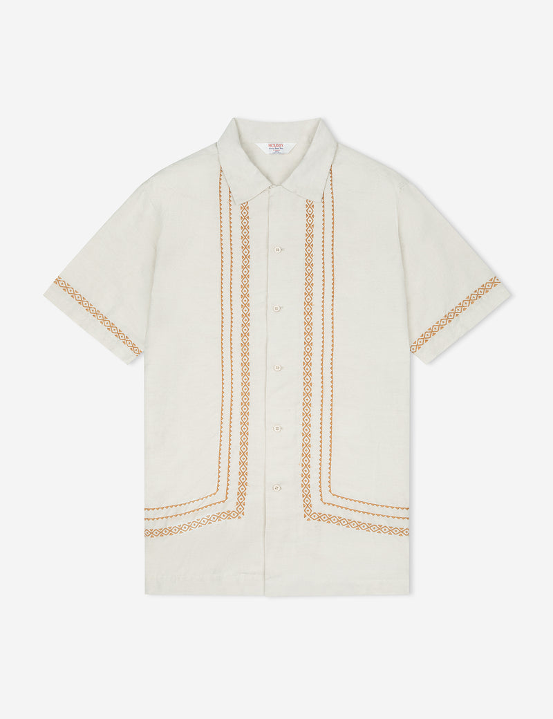 Morocco Short Sleeve Shirt - Natural