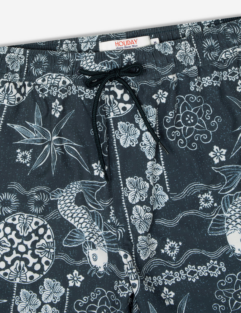 Koi Swim Short - Indigo