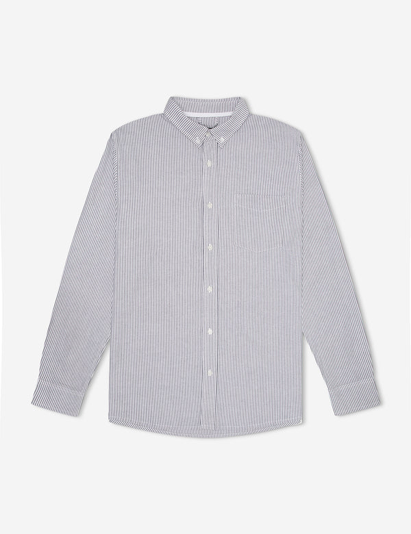 Oxford Long Sleeve Shirt - White Stripe