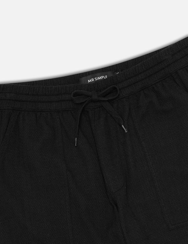 Burbank Waffle Pant - Black