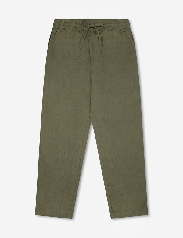 Burbank Linen Pant - Fatigue