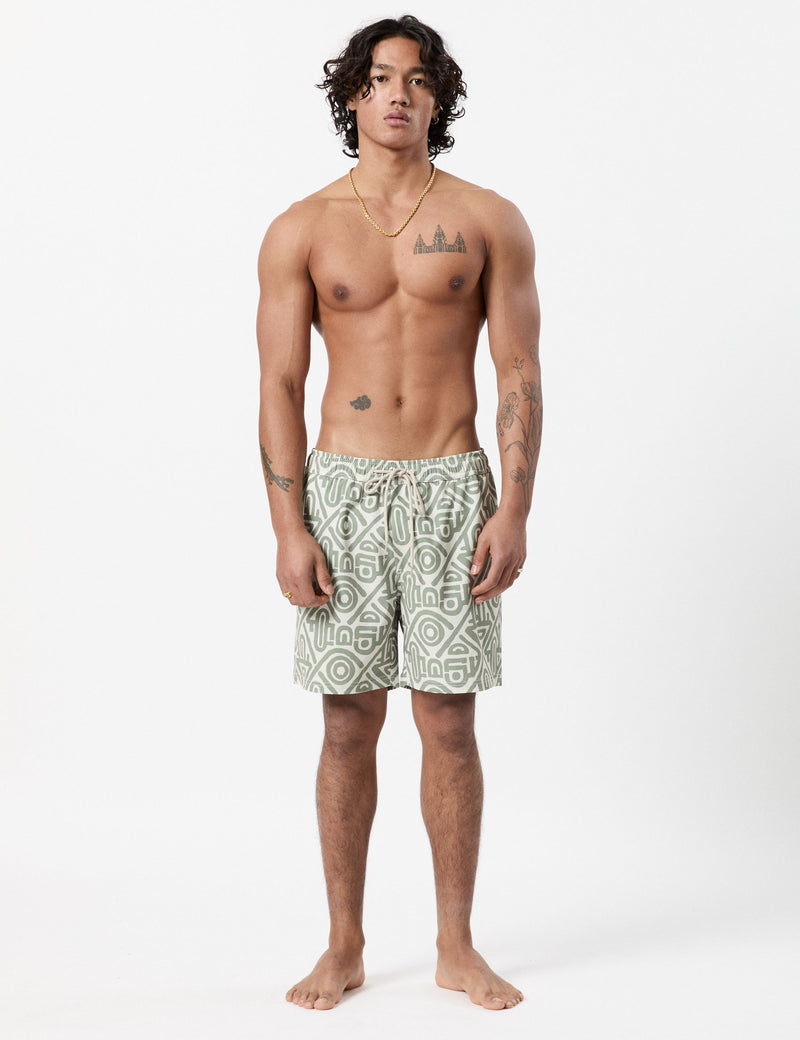 Modern Swim Short - Sage