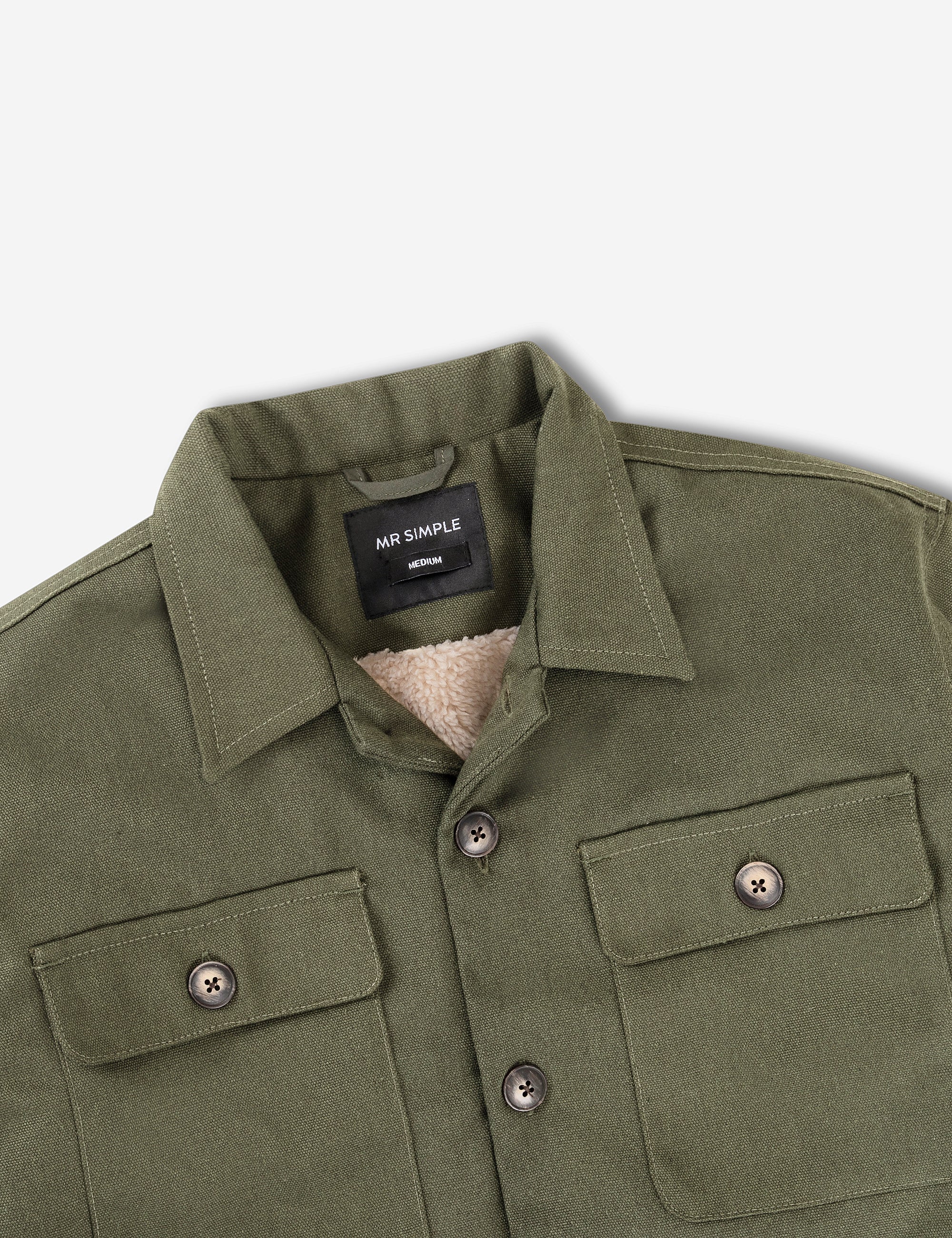 Stockyard Sherpa Jacket - Fatigue – Mr Simple