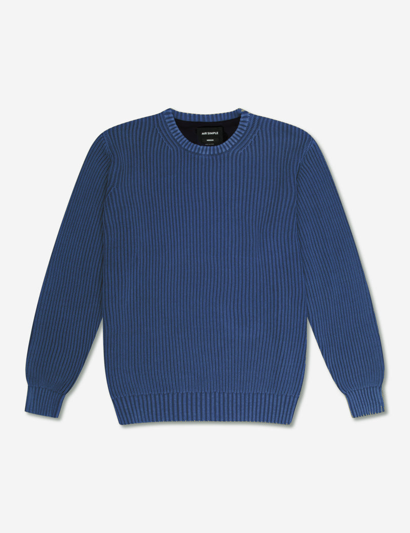 Fisher Chunky Organic Knit - Navy