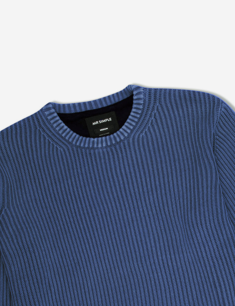 Fisher Chunky Organic Knit - Navy