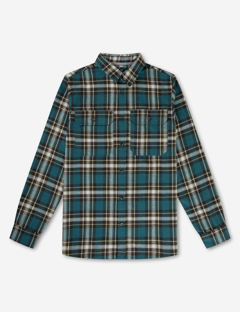 Flannel Long Sleeve Shirt - Petrol – Mr Simple