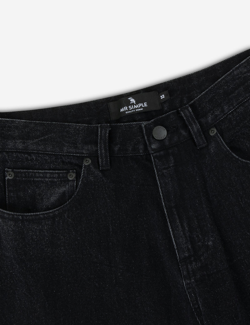Fresno Loose Fit Denim - Black
