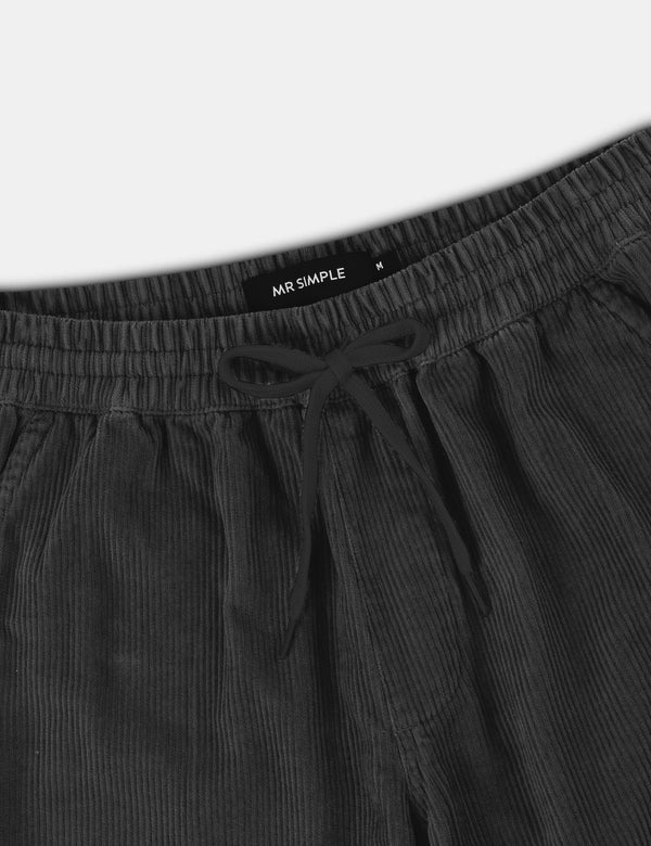 Burbank Cord Pant - Charcoal