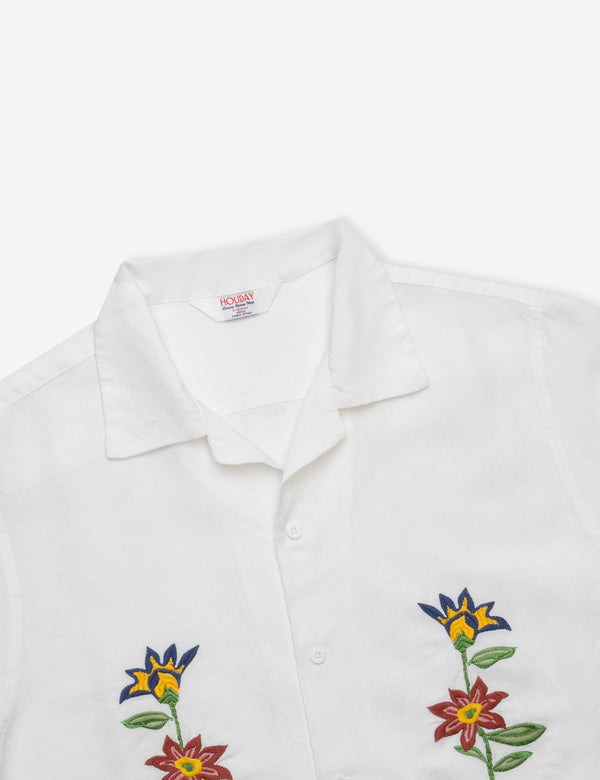 Dahlia Short Sleeve Short - Vintage White