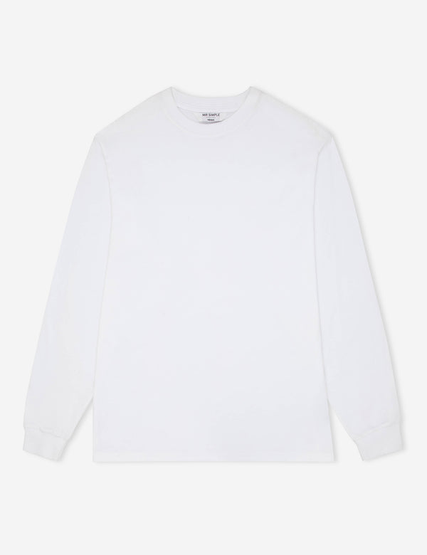 Heavy Weight Longsleeve Tee - White