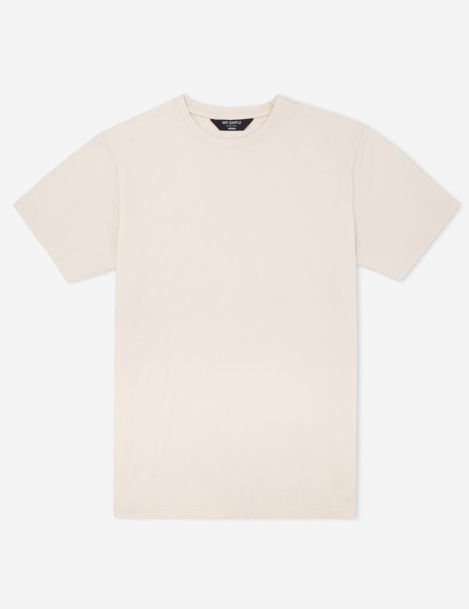 meravel simple comfortable Tee　White Reginald Tee - Natural – Mr Simple