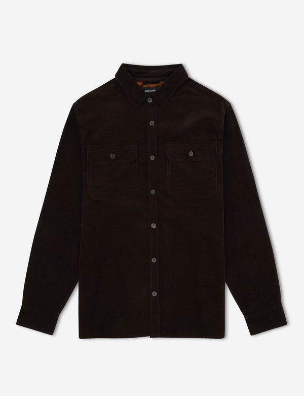 Cord Shirt - Dark Chocolate