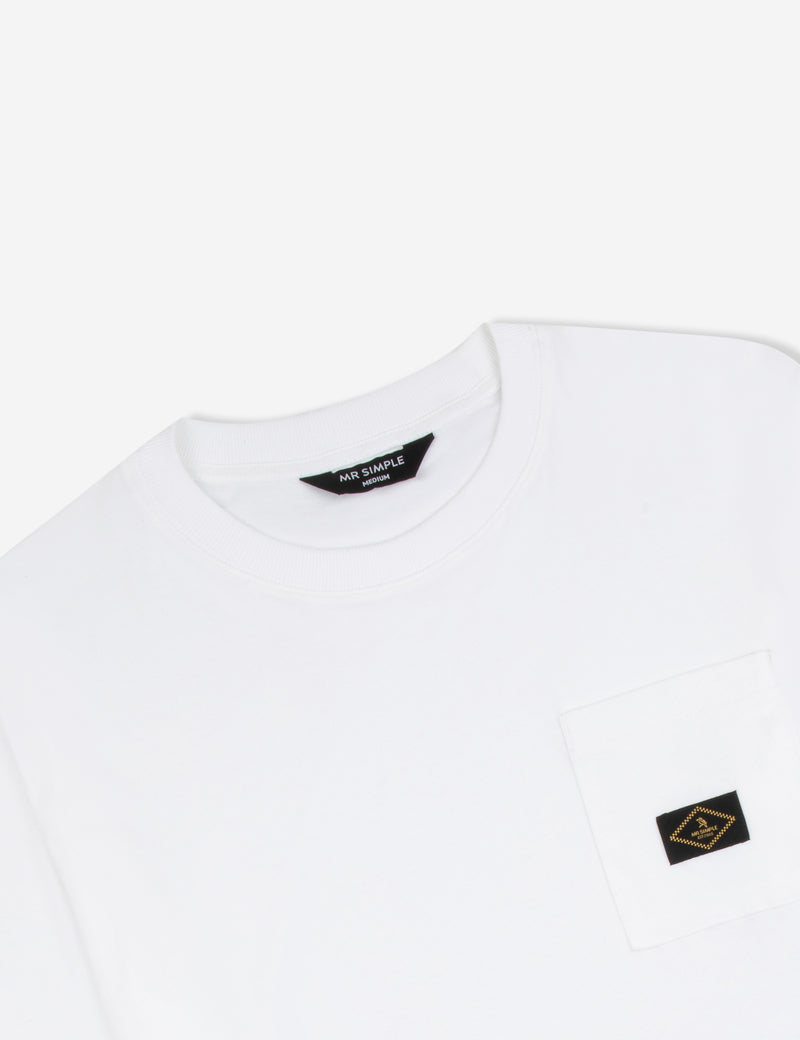 Mondo Longsleeve Patch Tee - White