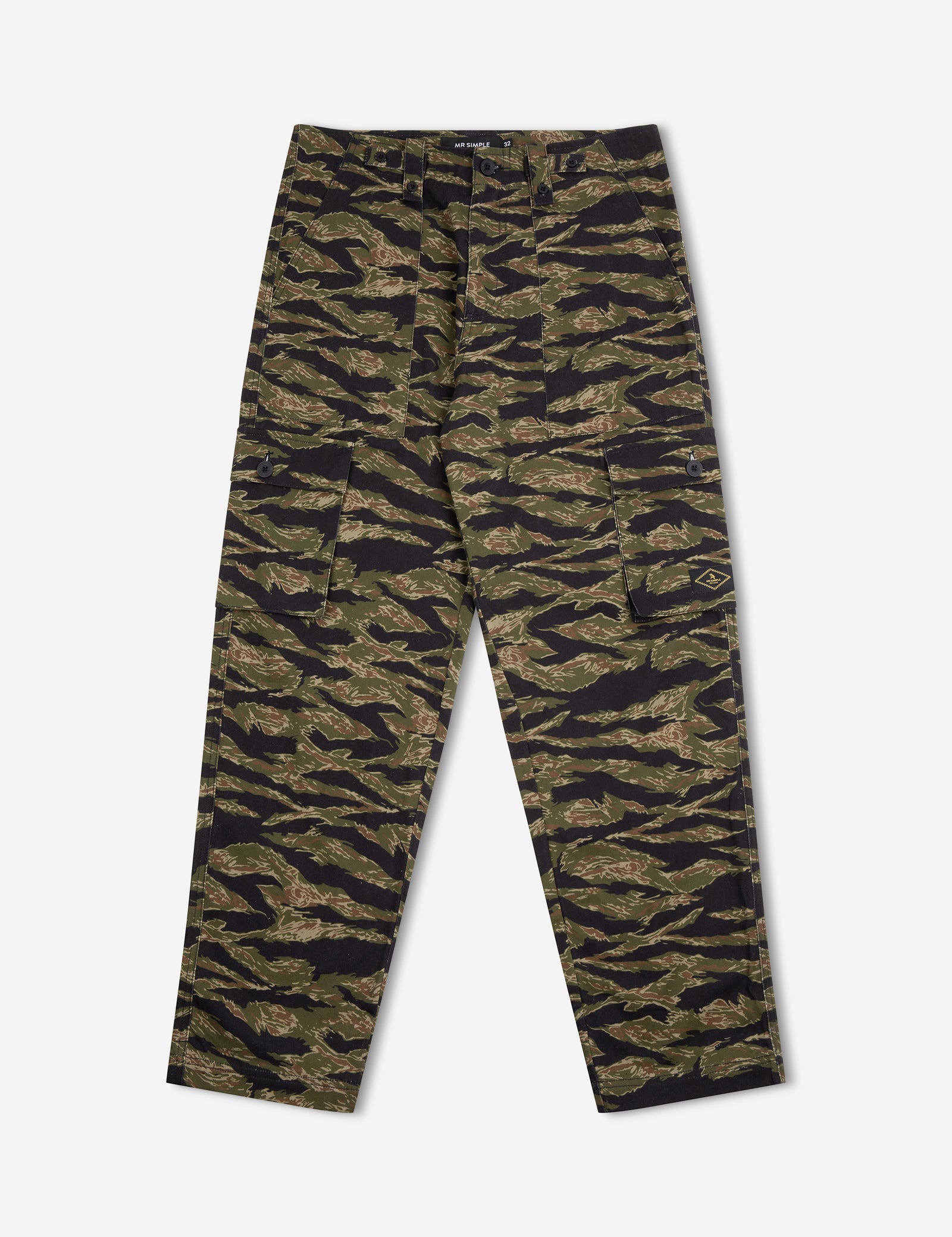 Men Trousers Cargo Pants Men Streetwear Canvas Tiger Camo