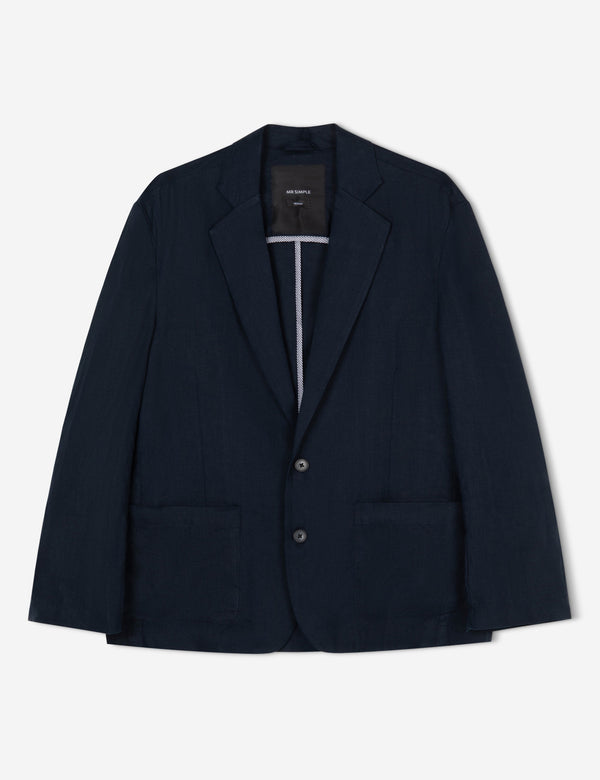 Gatsby Linen Blazer - Navy