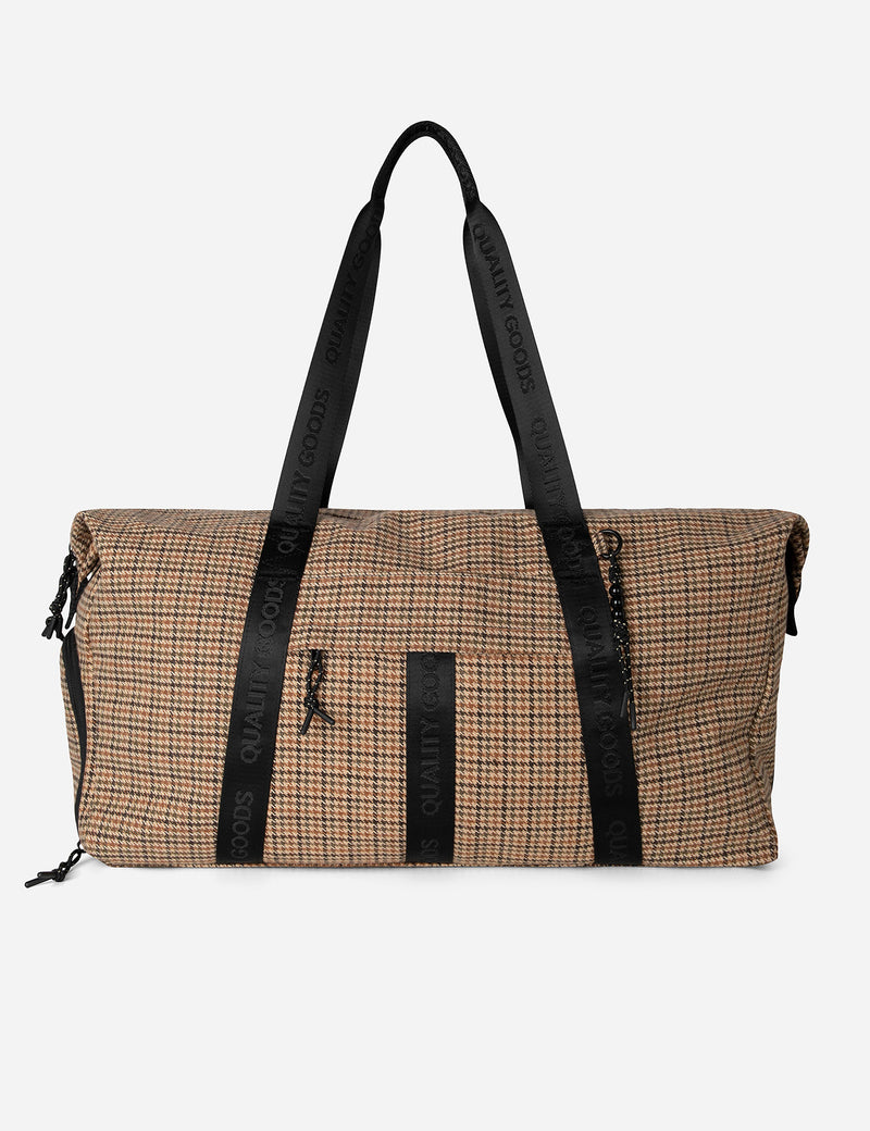 Nelson Duffle - Brown Houndstooth
