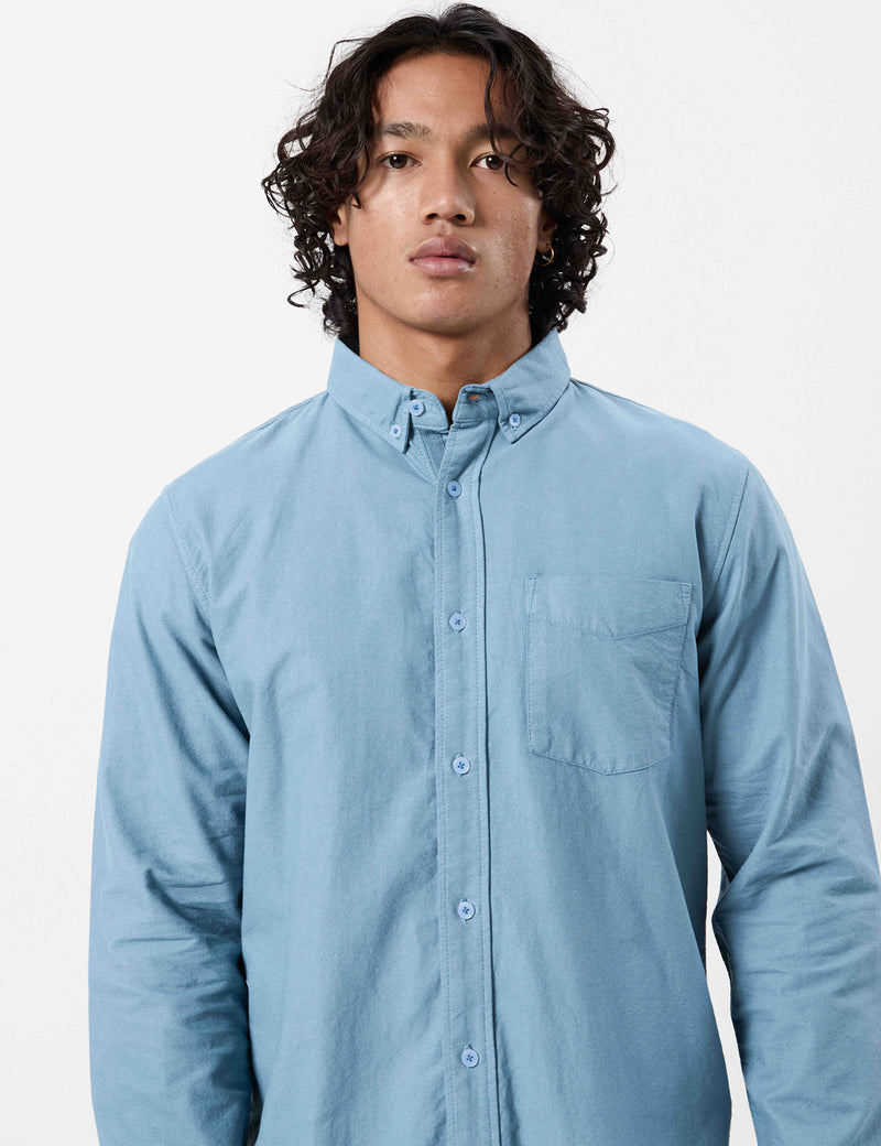 Oxford Long Sleeve Shirt - Sky Blue