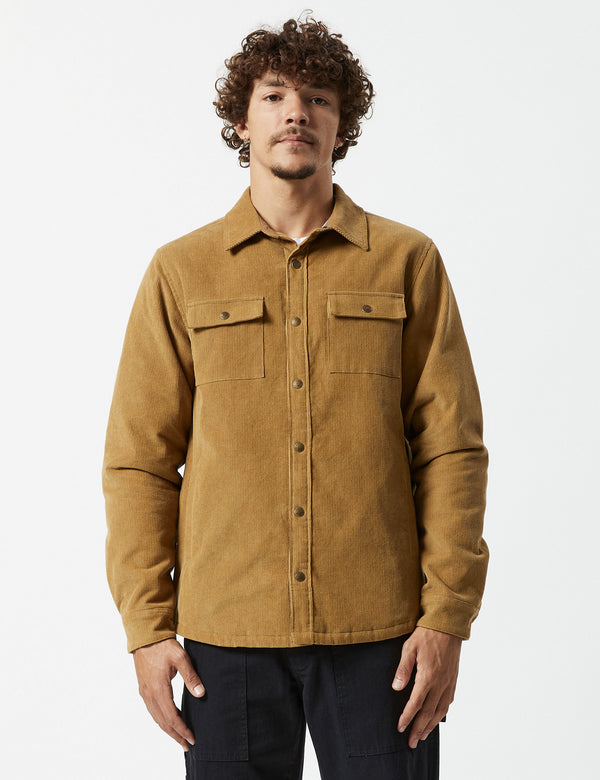 Quilted Cord Jacket - Camel