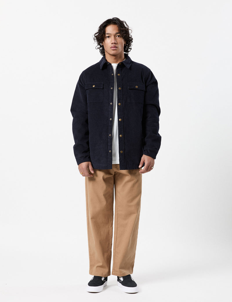 Quilted Cord Jacket - Navy – Mr Simple