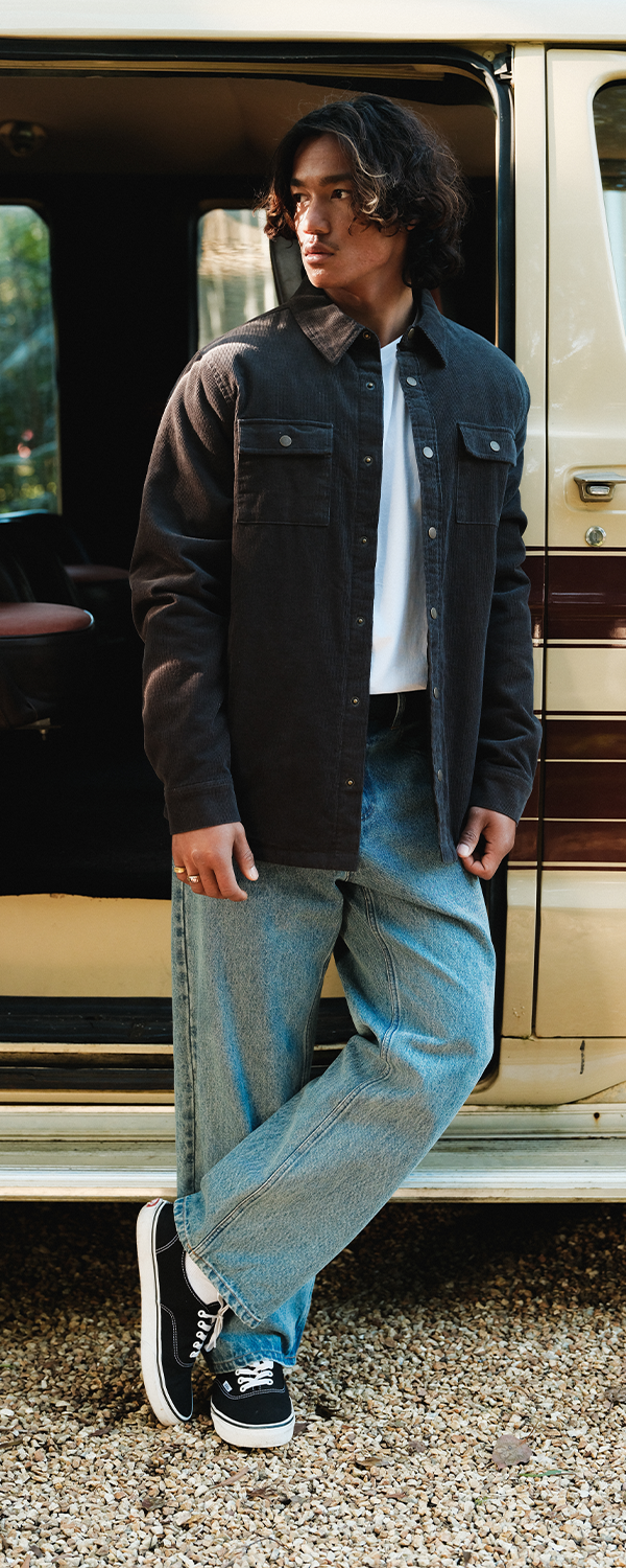 Quilted Cord Jacket - Stone