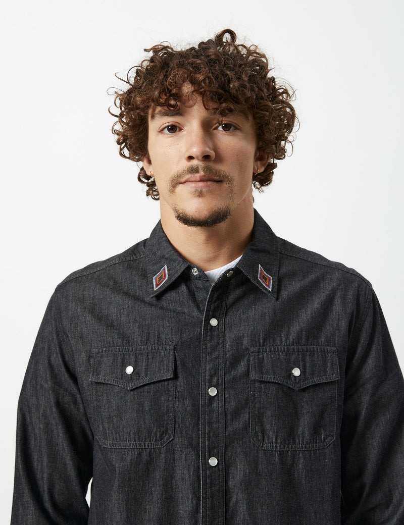 Rancho Shirt - Black Chambray