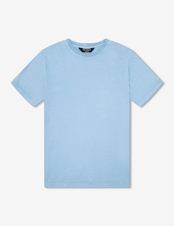 Reginald Organic Tee - Steel Blue