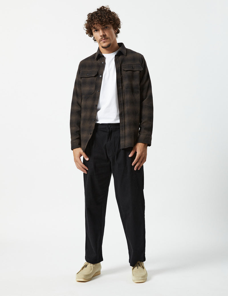 Soho Longsleeve Shirt - Brown Check