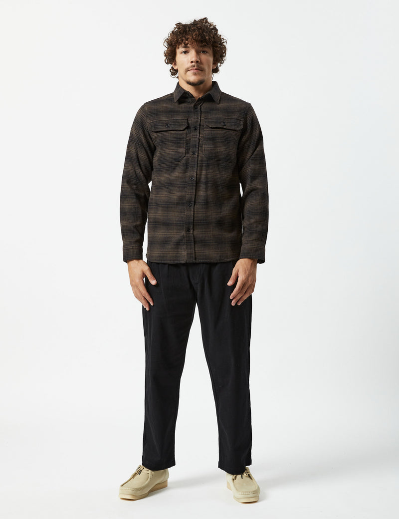 Soho Longsleeve Shirt - Brown Check