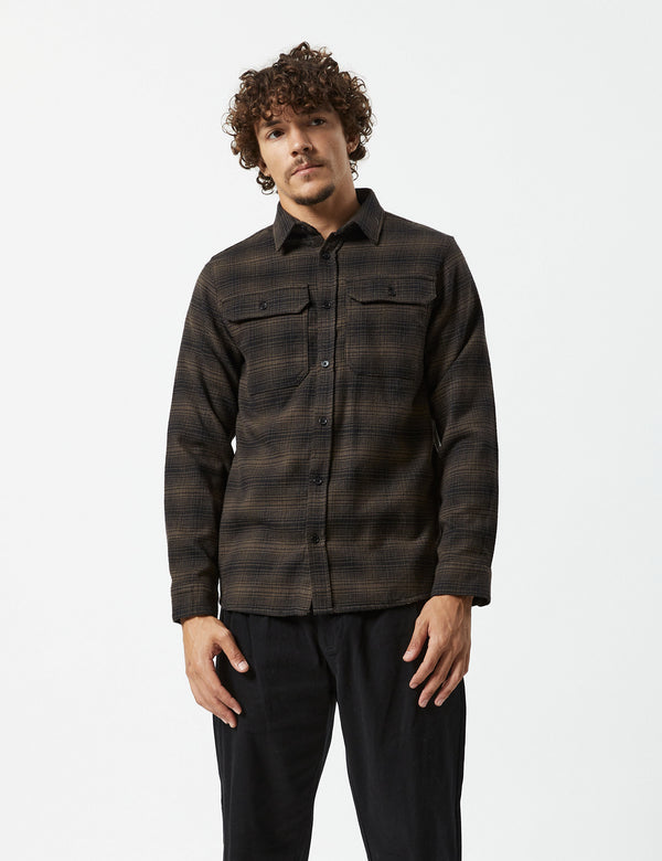 Soho Longsleeve Shirt - Brown Check