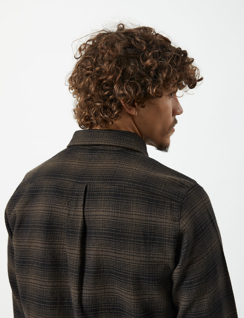 Soho Longsleeve Shirt - Brown Check